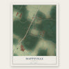 Mappsville, Virginia map print, the full design