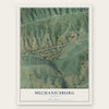 Mechanicsburg, Virginia map print, the full design