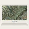 Mendota, Virginia map print, the full design
