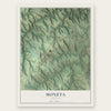Moneta, Virginia map print, the full design