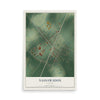 Map of Nassawadox, Virginia, 12 x 18 inch unframed archival matte print