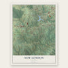 New London, Virginia map print, the full design