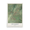 Map of New Market, Virginia, 12 x 18 inch unframed archival matte print