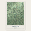 Oak Level, Virginia map print, the full design
