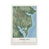 Map of Cherry Hill, Virginia, 12 x 18 inch unframed archival matte print