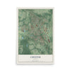 Map of Chester, Virginia, 12 x 18 inch unframed archival matte print