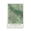 Map of East Highland Park, Virginia, 12 x 18 inch unframed archival matte print