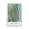 Map of Fort Hunt, Virginia, 12 x 18 inch unframed archival matte print