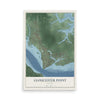 Map of Gloucester Point, Virginia, 12 x 18 inch unframed archival matte print