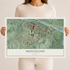 Map of Huntington, Virginia, 12 x 18 inch unframed archival matte print
