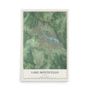 Map of Lake Monticello, Virginia, 12 x 18 inch unframed archival matte print