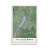 Map of Lake of the Woods, Virginia, 12 x 18 inch unframed archival matte print