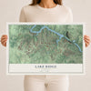 Map of Lake Ridge, Virginia, 12 x 18 inch unframed archival matte print