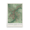 Map of Loudoun Valley Estates, Virginia, 12 x 18 inch unframed archival matte print