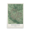 Map of Mechanicsville, Virginia, 12 x 18 inch unframed archival matte print
