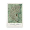 Map of Sugarland Run, Virginia, 12 x 18 inch unframed archival matte print