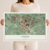Map of Tysons, Virginia, 12 x 18 inch unframed archival matte print