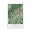 Map of Woodlawn, Virginia, 12 x 18 inch unframed archival matte print