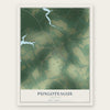 Pungoteague, Virginia map print, the full design