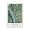 Map of Rich Creek, Virginia, 12 x 18 inch unframed archival matte print