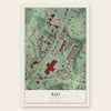 Rio, Virginia map print, the full design