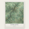 Sandy Level, Virginia map print, the full design