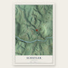 Schuyler, Virginia map print, the full design