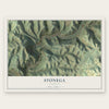 Stonega, Virginia map print, the full design