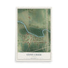 Map of Stony Creek, Virginia, 12 x 18 inch unframed archival matte print