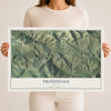 Map of Troutdale, Virginia, 12 x 18 inch unframed archival matte print