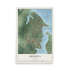 Map of Urbanna, Virginia, 12 x 18 inch unframed archival matte print