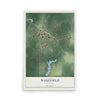 Map of Wakefield, Virginia, 12 x 18 inch unframed archival matte print