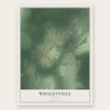 Whaleyville, Virginia map print, the full design