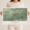 Map of Wytheville, Virginia, 12 x 18 inch unframed archival matte print
