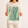 Map of Calais, Vermont, 12 x 18 inch unframed archival matte print