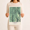 Map of Cambridge, Vermont, 12 x 18 inch unframed archival matte print