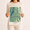 Map of Castleton, Vermont, 12 x 18 inch unframed archival matte print