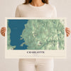 Map of Charlotte, Vermont, 12 x 18 inch unframed archival matte print
