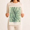 Map of Chelsea, Vermont, 12 x 18 inch unframed archival matte print