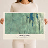 Map of Leicester, Vermont, 12 x 18 inch unframed archival matte print