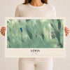 Map of Lewis, Vermont, 12 x 18 inch unframed archival matte print