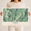 Map of Lowell, Vermont, 12 x 18 inch unframed archival matte print