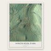 North Hyde Park, Vermont map print, the full design