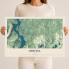 Map of Orwell, Vermont, 12 x 18 inch unframed archival matte print
