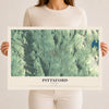 Map of Pittsford, Vermont, 12 x 18 inch unframed archival matte print