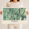 Map of Richmond, Vermont, 12 x 18 inch unframed archival matte print