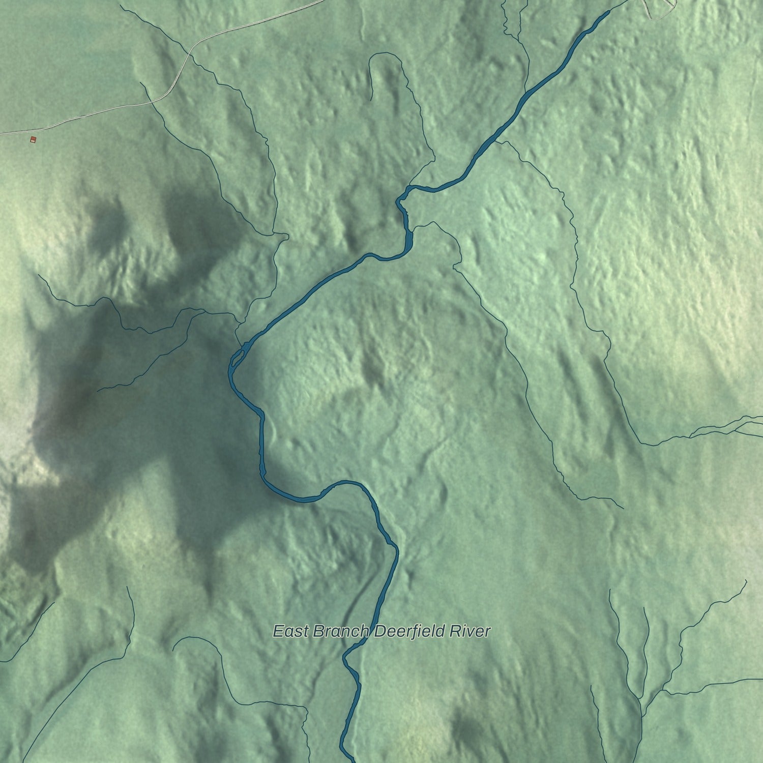 Terrain and local geography detail from the Somerset, Vermont map