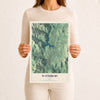 Map of Waterbury, Vermont, 12 x 18 inch unframed archival matte print