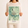 Map of Winooski, Vermont, 12 x 18 inch unframed archival matte print