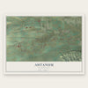 Ahtanum, Washington map print, the full design